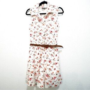 Bailey Blue fit and flare belted floral dress